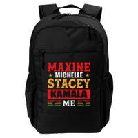 Maxine Michelle Stacey Kamala Inspired Print Daily Commute Backpack