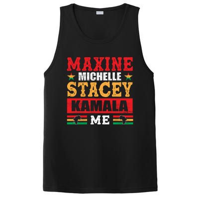 Maxine Michelle Stacey Kamala Inspired Print PosiCharge Competitor Tank