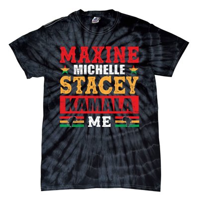 Maxine Michelle Stacey Kamala Inspired Print Tie-Dye T-Shirt