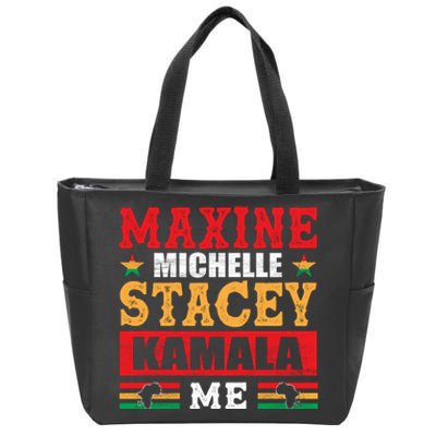 Maxine Michelle Stacey Kamala Inspired Print Zip Tote Bag