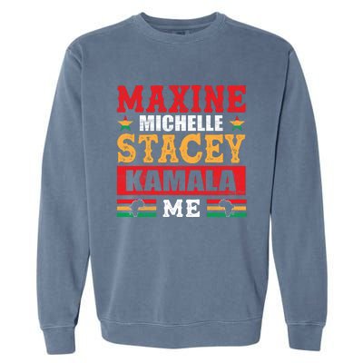 Maxine Michelle Stacey Kamala Inspired Print Garment-Dyed Sweatshirt