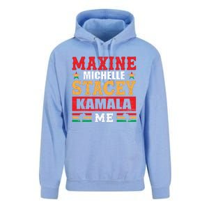 Maxine Michelle Stacey Kamala Inspired Print Unisex Surf Hoodie