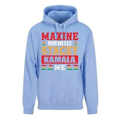 Maxine Michelle Stacey Kamala Inspired Print Unisex Surf Hoodie