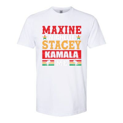 Maxine Michelle Stacey Kamala Inspired Print Softstyle® CVC T-Shirt