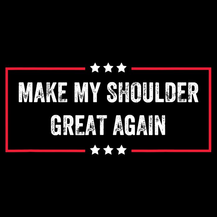 Make My Shoulder Great Again - Funny Post Surgery Cooling Performance Crew T-Shirt