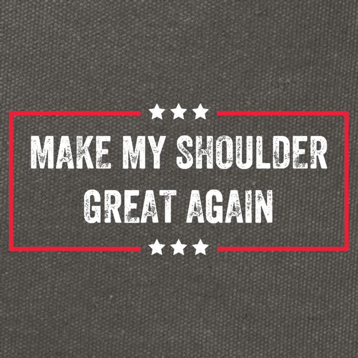 Make My Shoulder Great Again - Funny Post Surgery Cotton Canvas Backpack