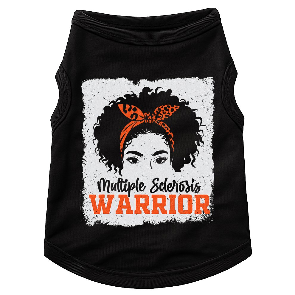 Ms Multiple Sclerosis Awareness Orange Ribbon Doggie Tank