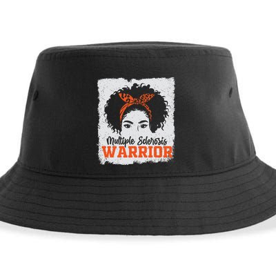 Ms Multiple Sclerosis Awareness Orange Ribbon Sustainable Bucket Hat