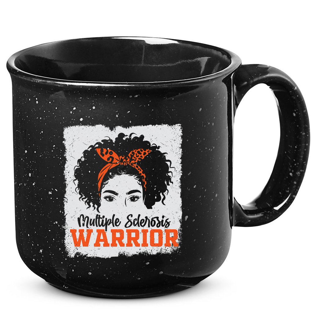Ms Multiple Sclerosis Awareness Orange Ribbon 15oz Campfire Ceramic Mug