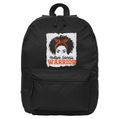 Ms Multiple Sclerosis Awareness Orange Ribbon 16 in Basic Backpack