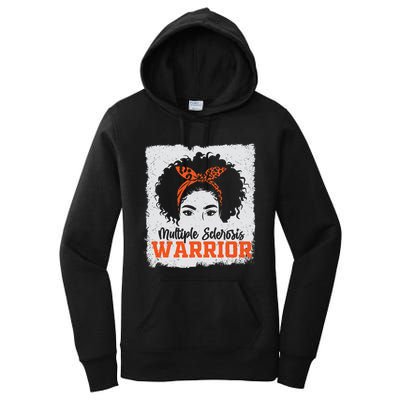 Ms Multiple Sclerosis Awareness Orange Ribbon Women's Pullover Hoodie