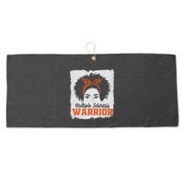 Ms Multiple Sclerosis Awareness Orange Ribbon Large Microfiber Waffle Golf Towel