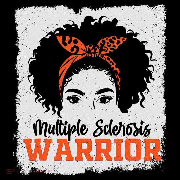Ms Multiple Sclerosis Awareness Orange Ribbon Poster