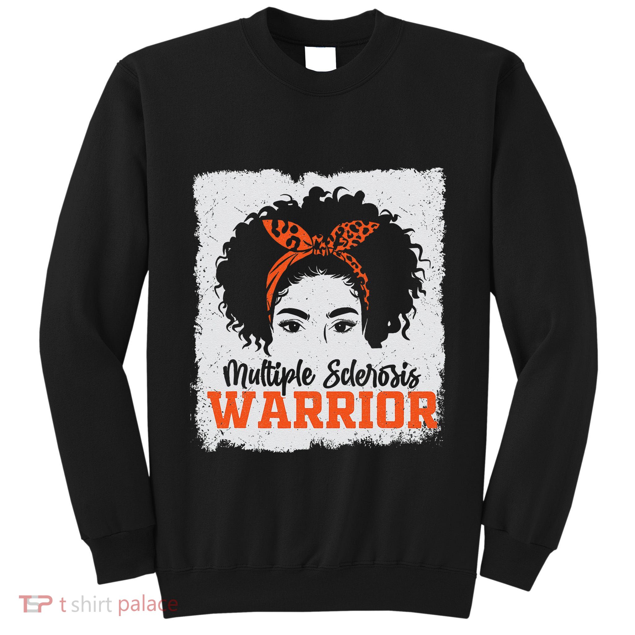 Ms Multiple Sclerosis Awareness Orange Ribbon Tall Sweatshirt