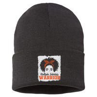 Ms Multiple Sclerosis Awareness Orange Ribbon Sustainable Knit Beanie