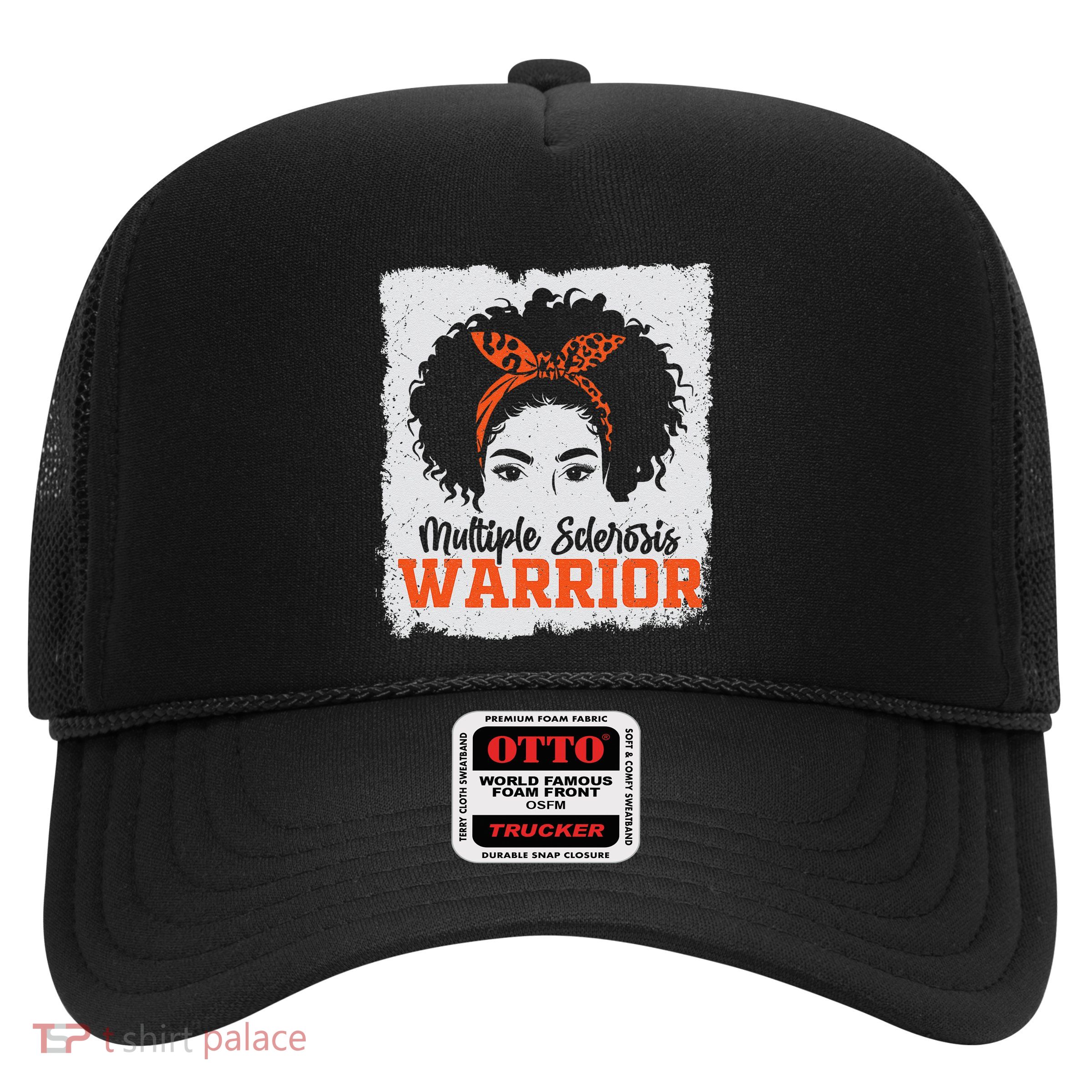 Ms Multiple Sclerosis Awareness Orange Ribbon Trucker Hat