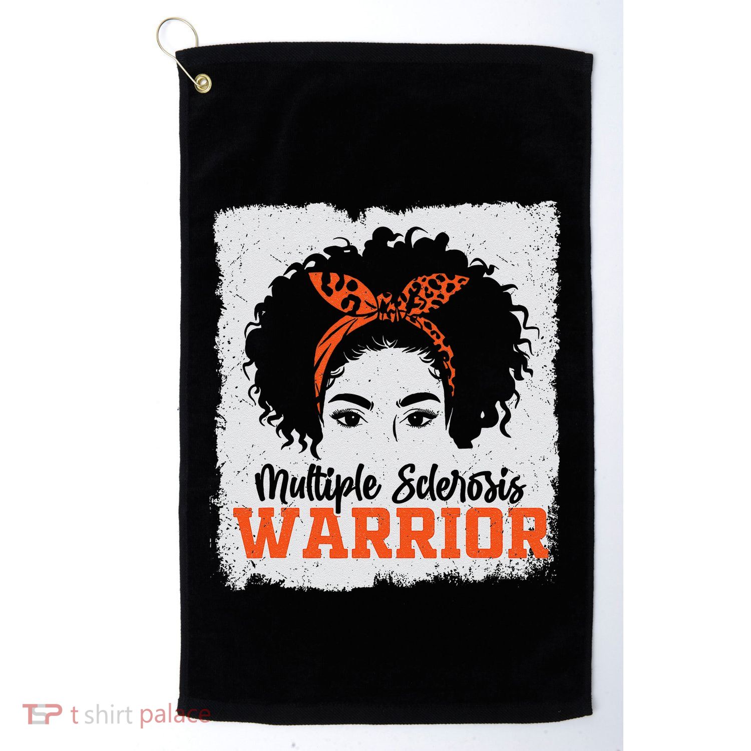 Ms Multiple Sclerosis Awareness Orange Ribbon Golf Towel