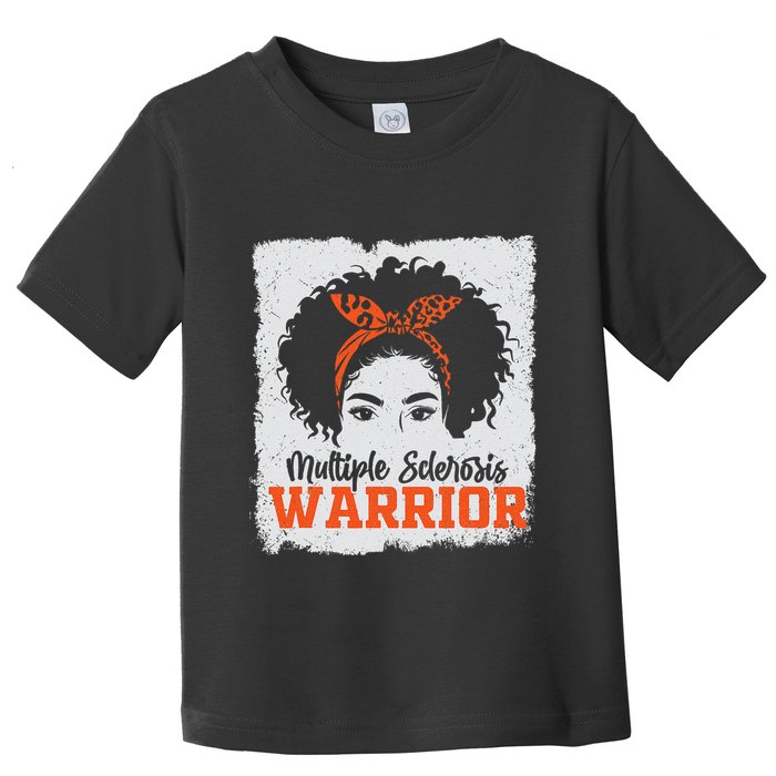 Ms Multiple Sclerosis Awareness Orange Ribbon Toddler T-Shirt