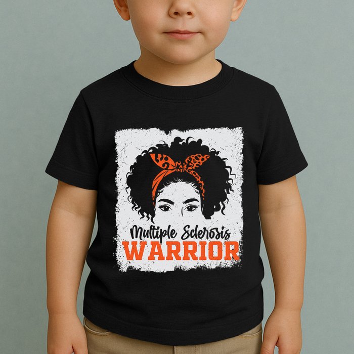 Ms Multiple Sclerosis Awareness Orange Ribbon Toddler T-Shirt