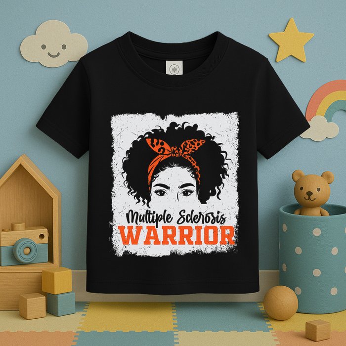 Ms Multiple Sclerosis Awareness Orange Ribbon Toddler T-Shirt