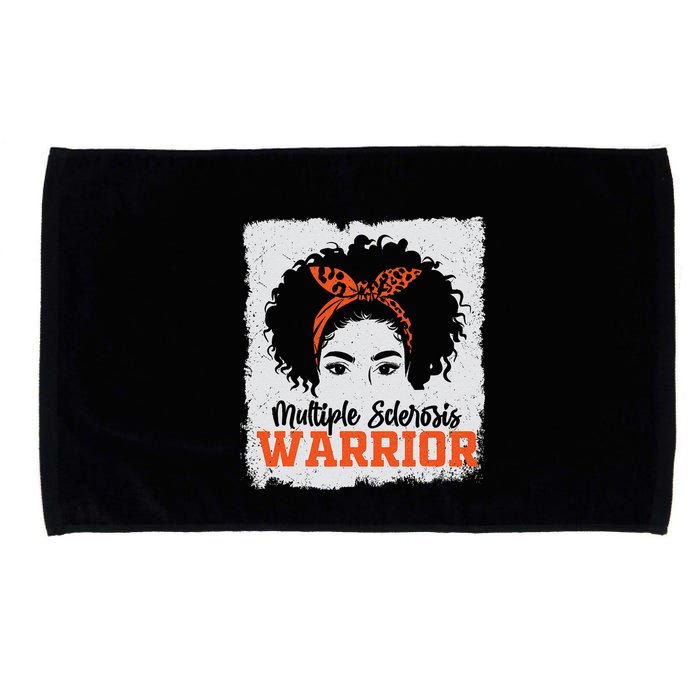 Ms Multiple Sclerosis Awareness Orange Ribbon Microfiber Hand Towel