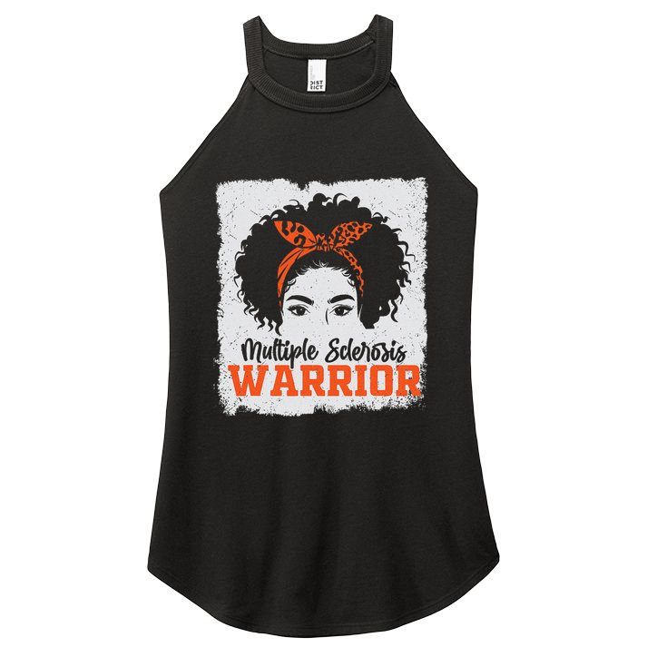 Ms Multiple Sclerosis Awareness Orange Ribbon Women's Perfect Tri Rocker Tank