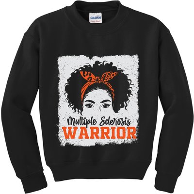 Ms Multiple Sclerosis Awareness Orange Ribbon Kids Sweatshirt