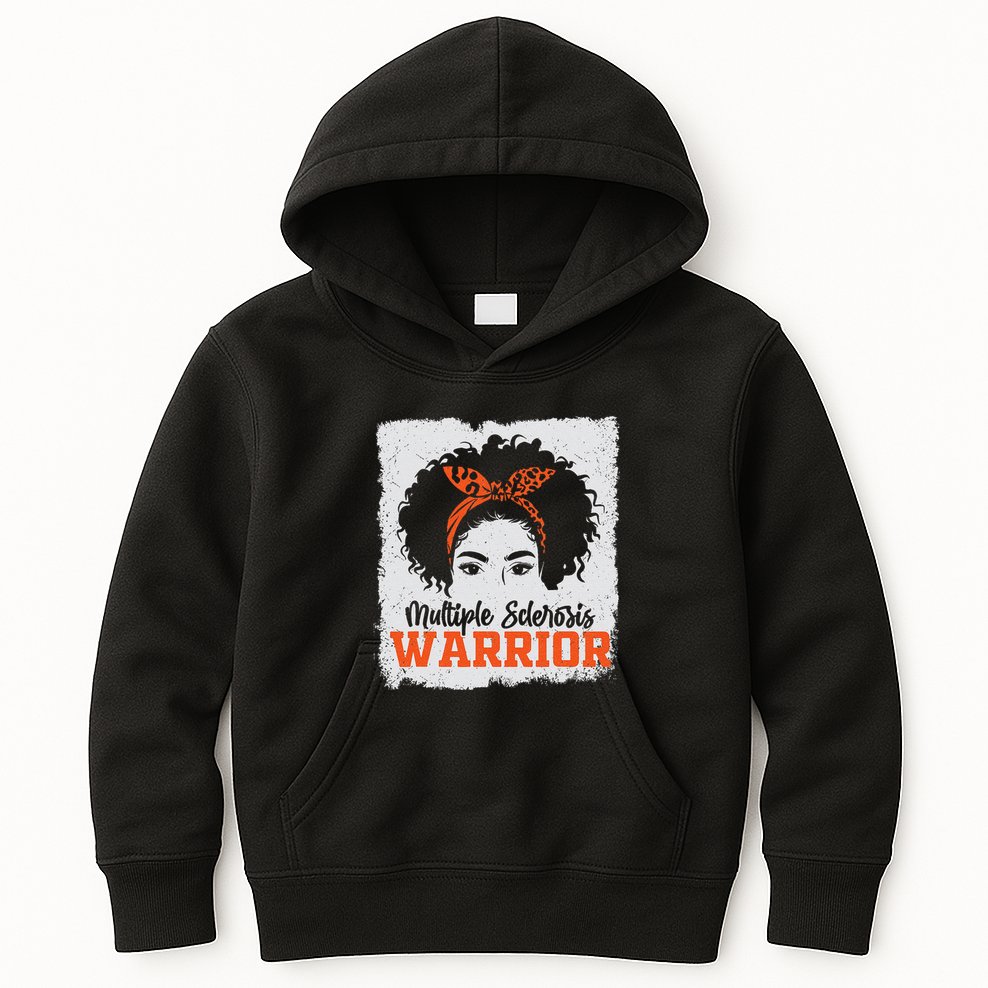 Ms Multiple Sclerosis Awareness Orange Ribbon Kids Hoodie