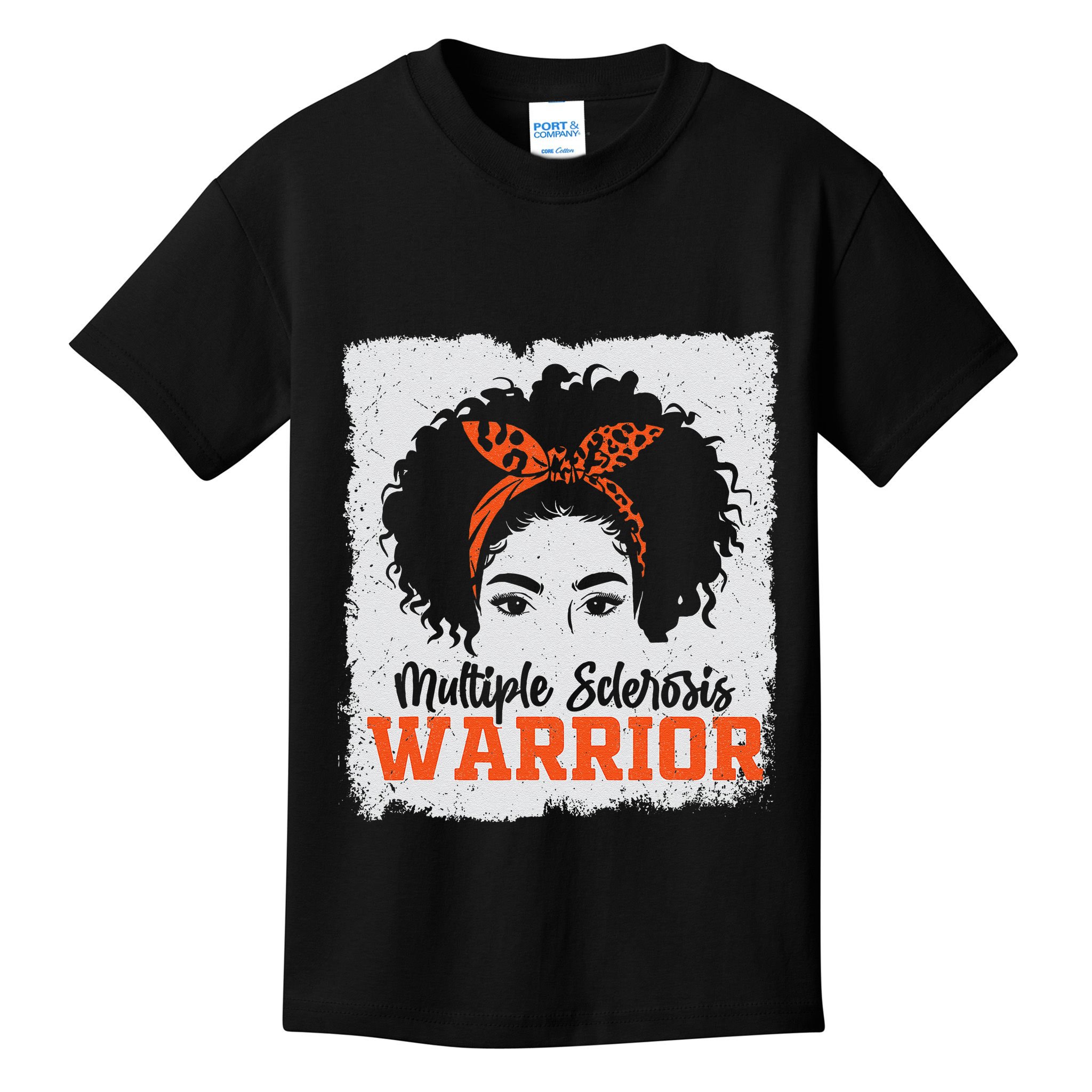 Ms Multiple Sclerosis Awareness Orange Ribbon Kids T-Shirt