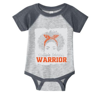 Ms Multiple Sclerosis Awareness Orange Ribbon Infant Baby Jersey Bodysuit
