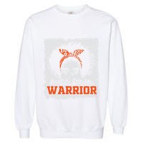 Ms Multiple Sclerosis Awareness Orange Ribbon Garment-Dyed Sweatshirt