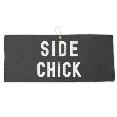 Main Man Side Chick Couples Thanksgiving Christmas Matching Large Microfiber Waffle Golf Towel