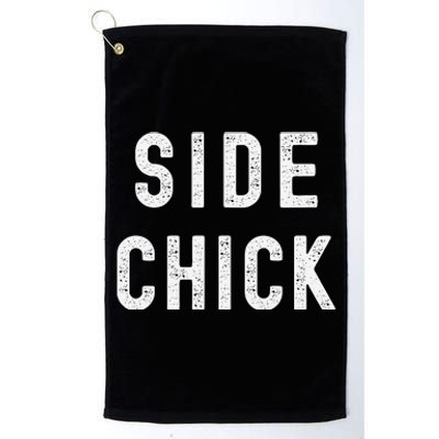 Main Man Side Chick Couples Thanksgiving Christmas Matching Platinum Collection Golf Towel