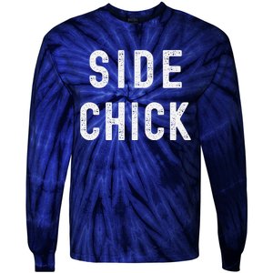 Main Man Side Chick Couples Thanksgiving Christmas Matching Tie-Dye Long Sleeve Shirt