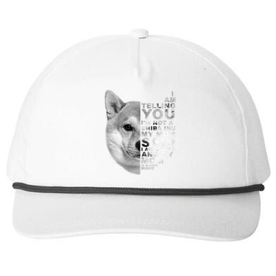 My Mom Said I Am A Shiba Inu Dog Mommy Mother's Day Great Gift Snapback Five-Panel Rope Hat