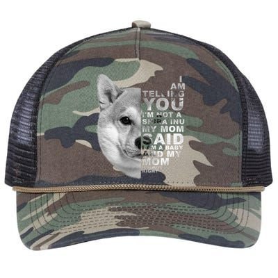 My Mom Said I Am A Shiba Inu Dog Mommy Mother's Day Great Gift Retro Rope Trucker Hat Cap