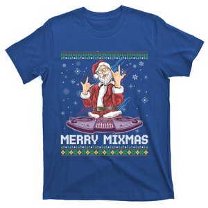 Merry Mixmas Santa Christmas Dj Turntable Music Producer Mix Cool Gift T-Shirt