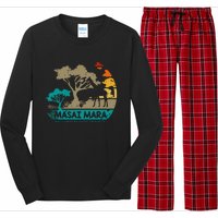 Masai Mara Safari National Reserve Kenya Serengeti Wildlife Long Sleeve Pajama Set