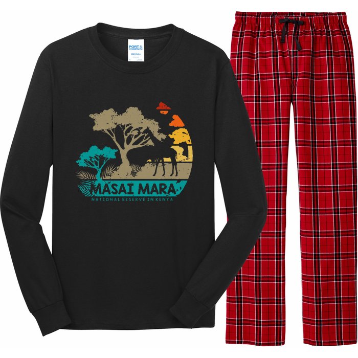 Masai Mara Safari National Reserve Kenya Serengeti Wildlife Long Sleeve Pajama Set