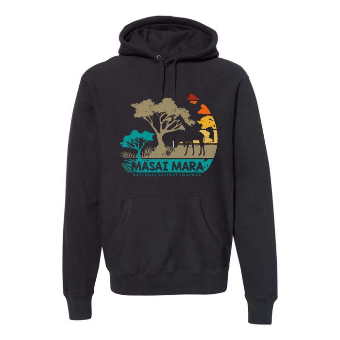 Masai Mara Safari National Reserve Kenya Serengeti Wildlife Premium Hoodie