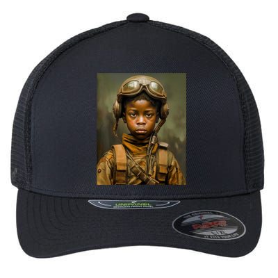 Military Minded Street Soldier Urban Warrior Black Boy Flexfit Unipanel Trucker Cap