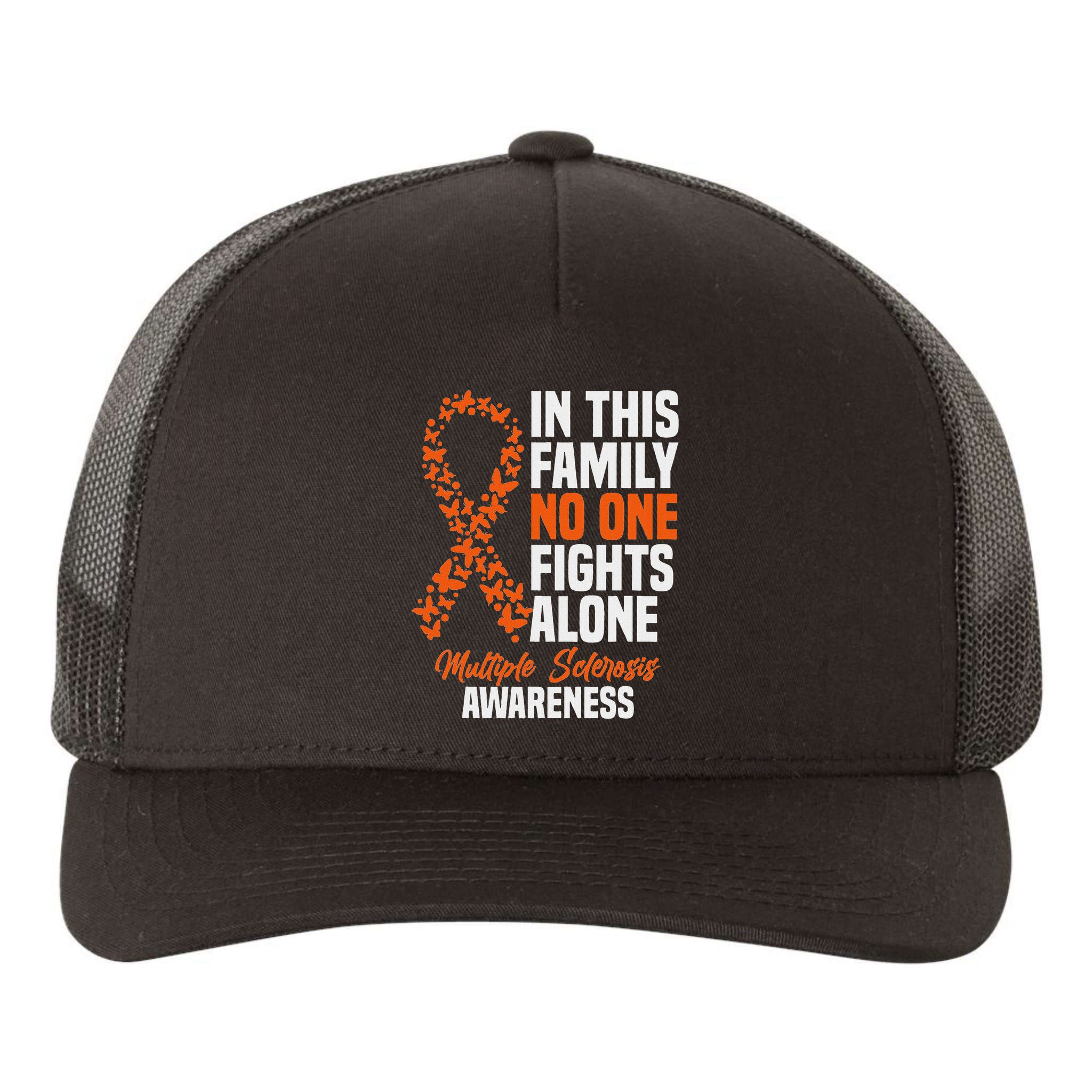 Ms Multiple Sclerosis Awareness Orange Ribbon Gift Yupoong Adult 5-Panel Trucker Hat