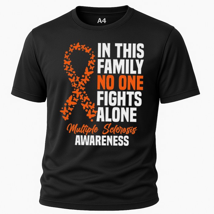 Ms Multiple Sclerosis Awareness Orange Ribbon Gift Cooling Performance Crew T-Shirt