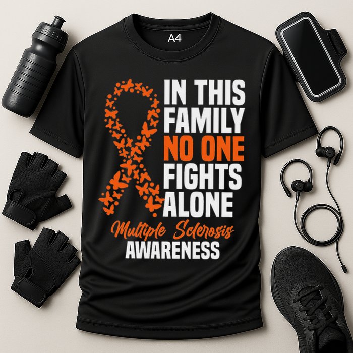 Ms Multiple Sclerosis Awareness Orange Ribbon Gift Cooling Performance Crew T-Shirt