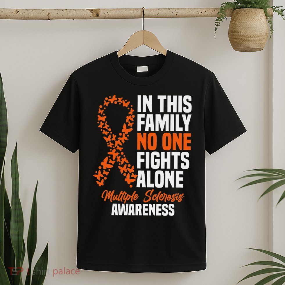 Ms Multiple Sclerosis Awareness Orange Ribbon Gift T-Shirt