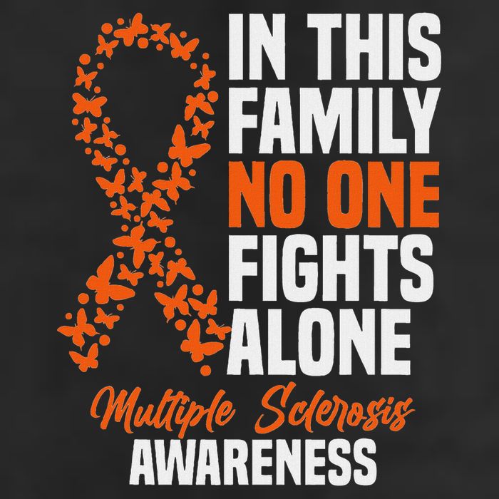 Ms Multiple Sclerosis Awareness Orange Ribbon Gift Golf Towel