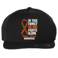 Ms Multiple Sclerosis Awareness Orange Ribbon Gift Wool Snapback Cap