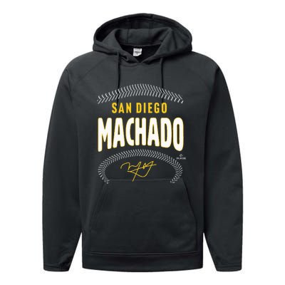 Manny Machado San Diego Name & Number Performance Fleece Hoodie