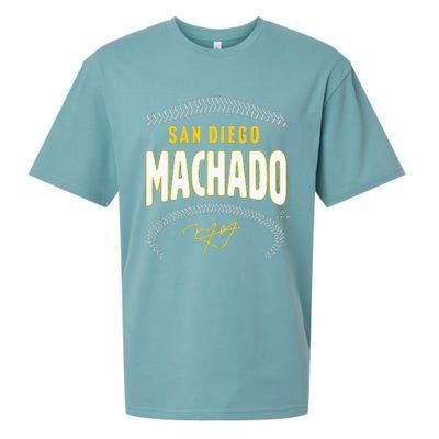 Manny Machado San Diego Name & Number Sueded Cloud Jersey T-Shirt