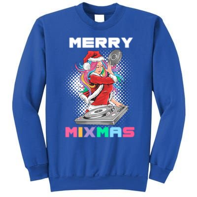 Merry Mixmas Santa Girl Dj Christmas Holidays Xmas Gift Tee Cool Gift Sweatshirt